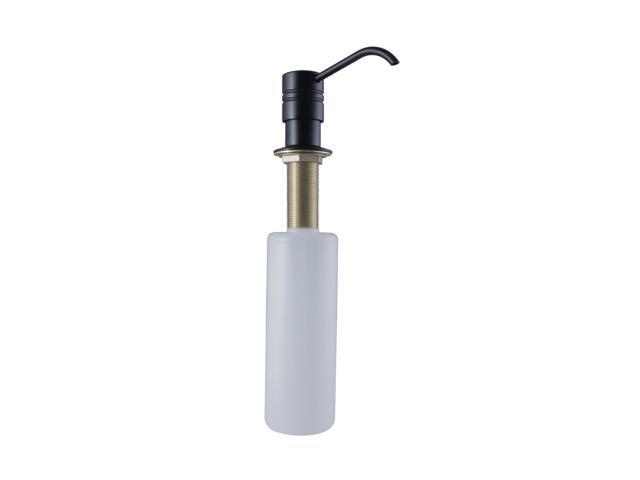 Kingston Brass SD2610MB Straight Nozzle Metal Soap & Lotion Dispenser Matte Black - 919 x 716 x 626 in