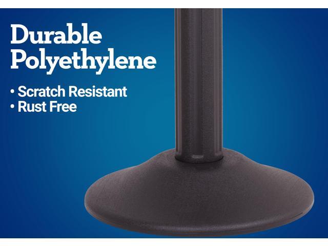 Black post no chain - weighted base - 2 pack
