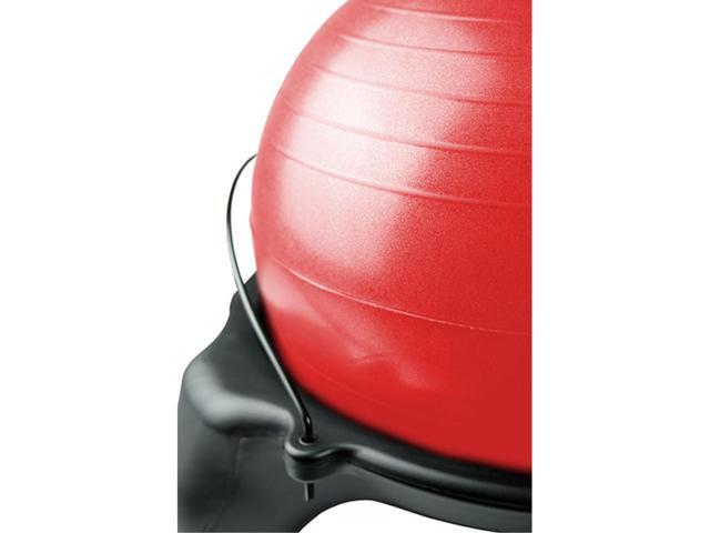 CanDo plastic exercise ball stool/trainer with locking casters with RED ball