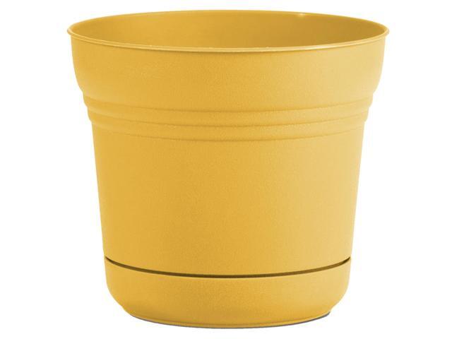Bloem Saturn Planter w/ Saucer 7' Earthy Yellow