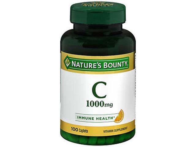 Nature s Bounty Pure Vitamin C Caplets  1000 Mg  100 Ct