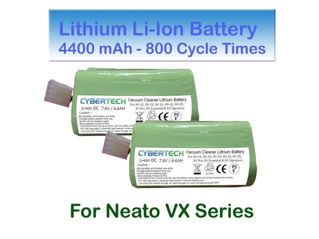 LONG LIFE Replacement Lithium Ion Battery for Neato XV Series with 3 HEPA Filter 