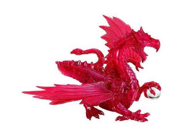 3D Crystal Puzzle - Dragon (Red): 56 Pcs