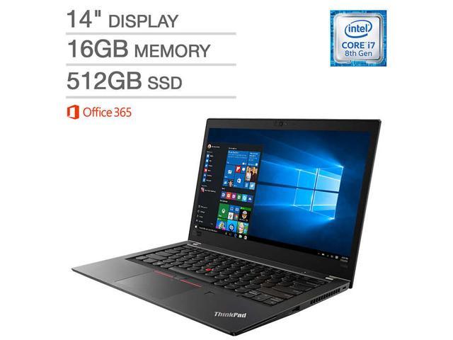 Lenovo ThinkPad T480S Business Laptop: Core i7-8550U, 16GB RAM,