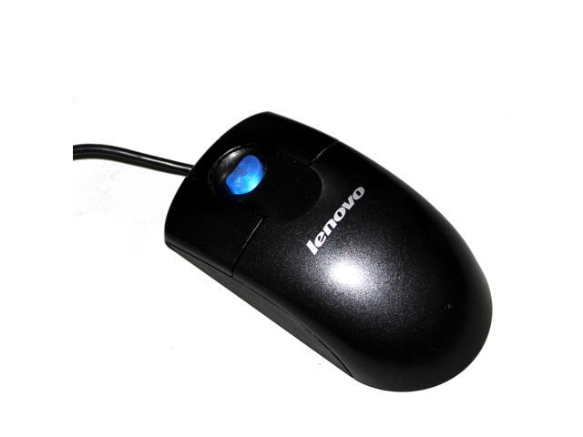 Recertified - Genuine Lenovo Blue Illuminating Wired USB 3 Button Black Optical Scroll Mouse MO09BO 41U3019 41U3018