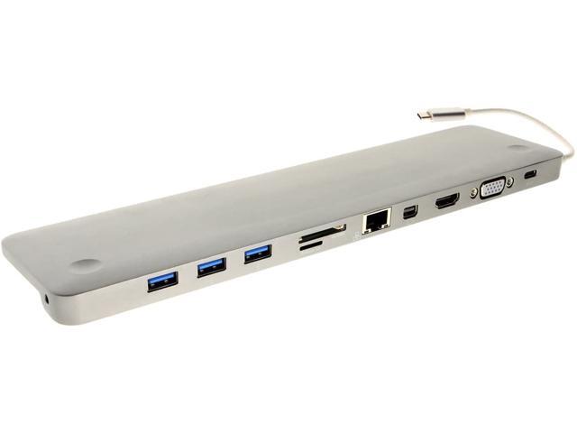 Gearmo USB C PD Docking Station w/Multi-Port USB 31 Hub & Display Aluminum