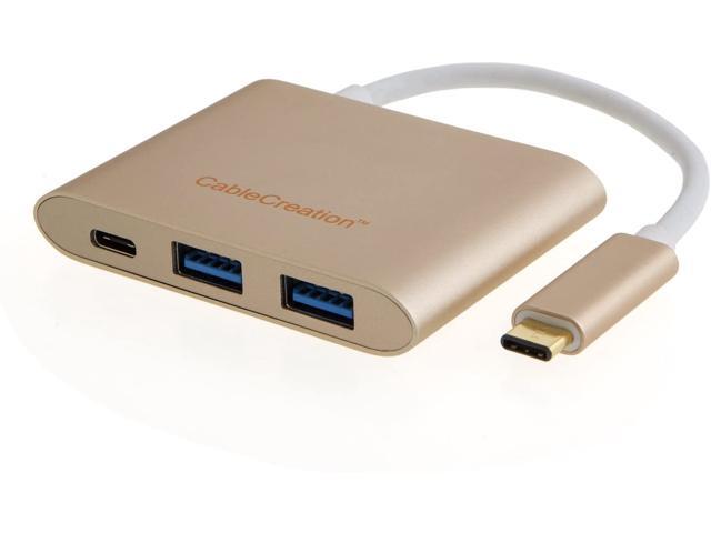 CableCreation USB C Aluminum Hub Type C to 4 USB 30 USB C PD Port adapter Compatible with Macbook Pro Macbook Air 2018 Chromebook Pixel XPS