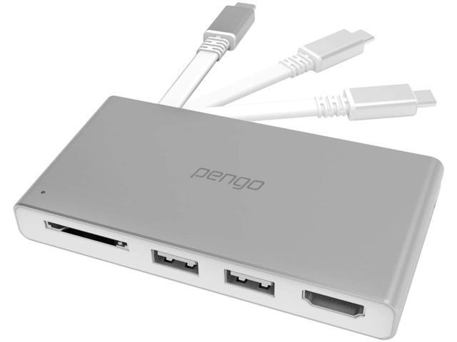pengo USB C Hub Multiport Adapter 4 in 1 2 Ports USB 31 SD Card Reader HDMI 4K@30hz USB Type C Hub Adapter for MacBook Pro 2018 MacBook Air