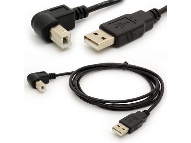 15M USB to Printer Adapter Cables 90 Degree USB 20 A Male to B Down Angle Plug Converter Lead 480Mbps High Speed Wireless Wired Adaptor Scanner