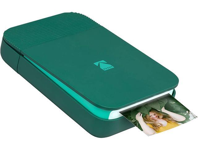 KODAK Smile Instant Digital Bluetooth Printer for iPhone & Android? C Edit Print & Share 2x3 ZINK Photos w/ Smile App (Green)