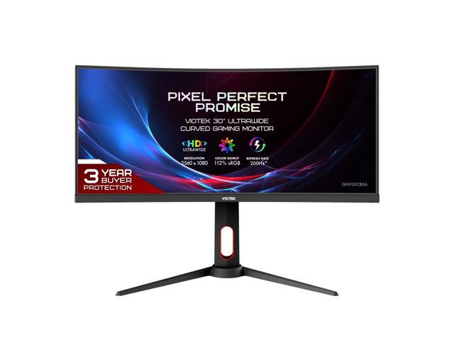 VIOTEK GNV30CBXA Advanced 30-Inch Curved 200Hz Gaming Monitor 1080p Ultrawide 21:9 VA Panel w/ 112% sRGB FreeSync & GSYNC-ready HDMI 20 DP
