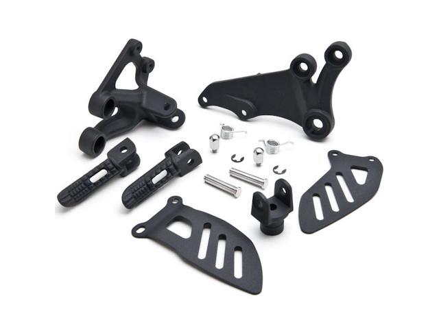 (Front) Foot Rests Assembly Kit Compatible with Suzuki GSXR 600 2006-2010 / GSXR 750 2006-2008 Frame Fitting Stay Footrests Step Bracket Assembly