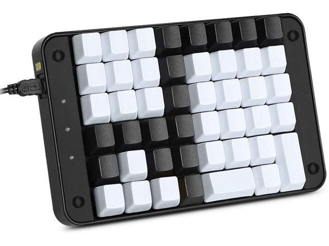 Koolertron Single-Handed Programmable Mechanical Keyboard with Cherry MX Red Switch All 46 Programmable Keys Tools Keypad8 Macro Keys PBT