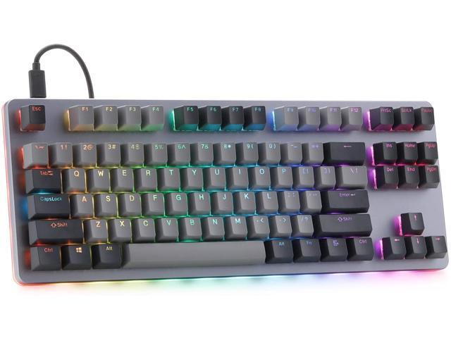 Drop CTRL Mechanical Keyboard - Tenkeyless TKL (87 Key) Gaming Keyboard Hot-Swap Switches Programmable Macros RGB LED Backlighting USB-C