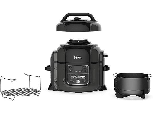 Recertified - Ninja OP301 Foodi 9-in-1 Pressure Slow Cooker Air Fryer 65 Quart Capacity(Black) Grade B