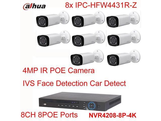 UPC 608307166490 product image for Dahua 8CH POE NVR4208-8P-4K 8pcs IPC-HFW4431R-Z 4MP Support POE IVS IP  | upcitemdb.com