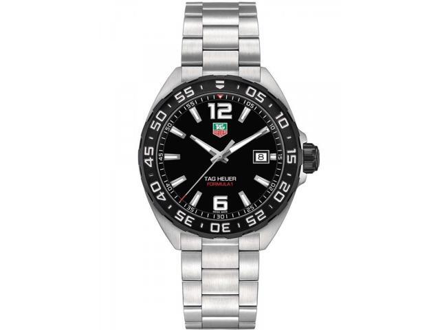 Tag Heuer Formula 1 Men's 41mm Silver Steel Bracelet & Case Watch WAZ1112 BA0875