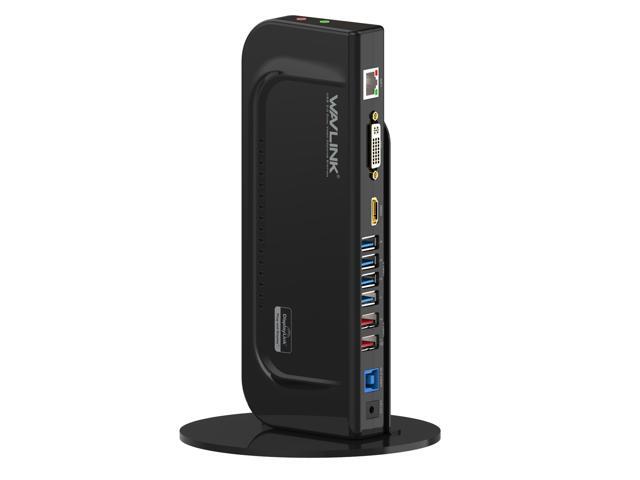 Wavlink USB 30 Universal Laptop Docking Station Dual Video Display HDMI & DVI/VGA to 2048x1152 Gigabit Ethernet Audio 6 USB Ports Laptop