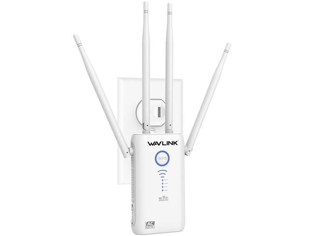 Coverage Up to 2000 Sq Ft and 10 Devices WiFi Range Extender 1200Mbps,WiFi Extender Booster 2.4 & 5GHz Dual Band WPS Wireless Signal Amplifier Work with Any WiFi Routers 