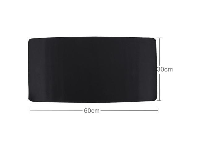 Extended Large Solid Black Color Gaming and Office Keyboard Mouse Pad Size: 60cm x 30cm