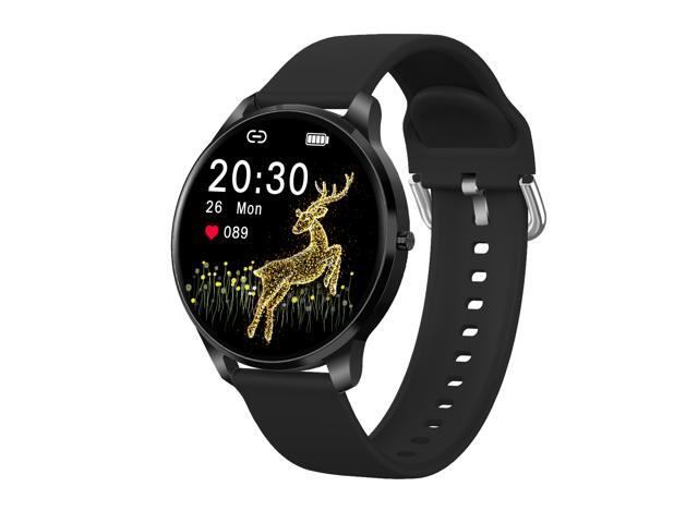 iKKEGOL Smart Watch for iPhone iOS Android Phone Bluetooth IP68 Waterproof Fitness Tracker Full Touch Color Screen Heart Rate Monitor Pedometer