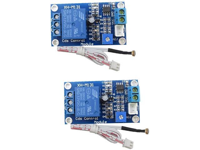 HiLetgo 2pcs 12V Photoresistor Sensor Relay Module Car Light Automatic Control Switch with Cable
