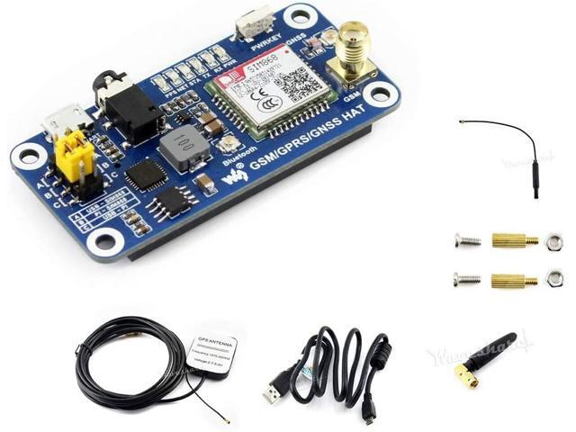 Raspberry Pi GSM/GPRS/GNSS Bluetooth HAT Expansion Board GPS Module SIM868 Compatible With Raspberry Pi 2B 3B 3B+ 4B Zero Zero W Support Make a