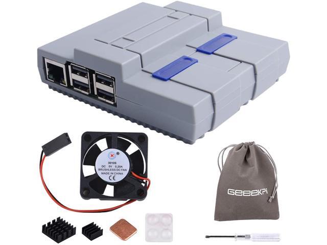 Raspberry Pi 3B+ Case SNESPI Case Mini NES Style Case with Raspberry Pi Cooling Fan Heatsink for Raspberry Pi 3/2 Model B