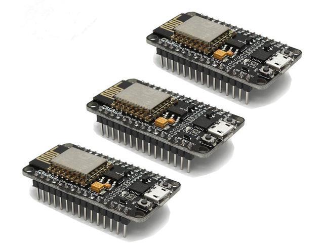 3pcs ESP8266 NodeMCU LUA CP2102 ESP-12E Internet WiFi Development Board Serial Wireless Module Works Great with Arduino IDE/Micropython