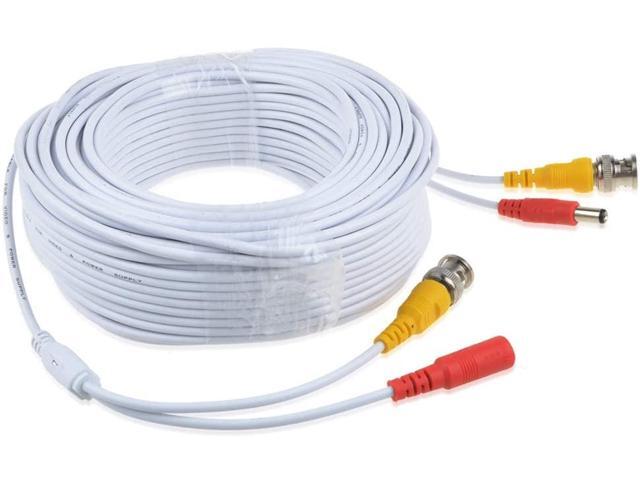 AT LCC White BNC Cable Cord for Swann SRPRO-815 HD Security Camera SRPRO-815WB1-CL