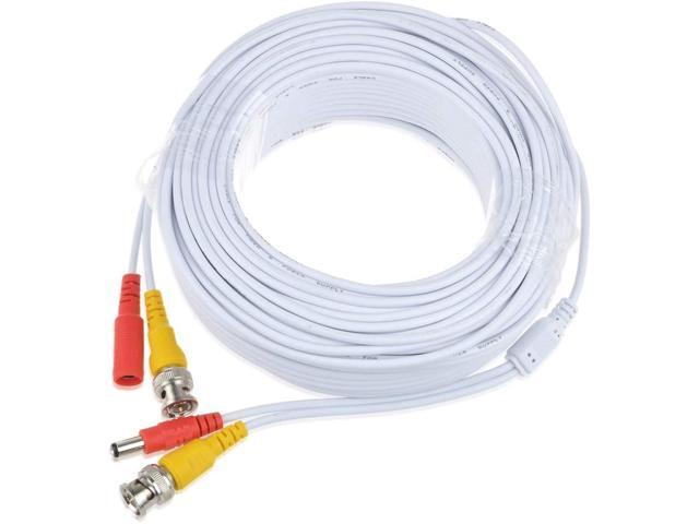 AT LCC White BNC Extension Cable for Lorex MC7711 Security Camera System CVC7711