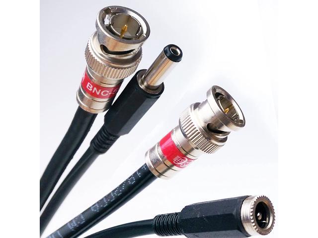 175ft Custom Made 20AWG Copper Core CCTV TVI CVI AHD HD-SDI Security Camera Cable 95% Braid RG-59 Professional Grade All Brass Anti Corrosion BNC