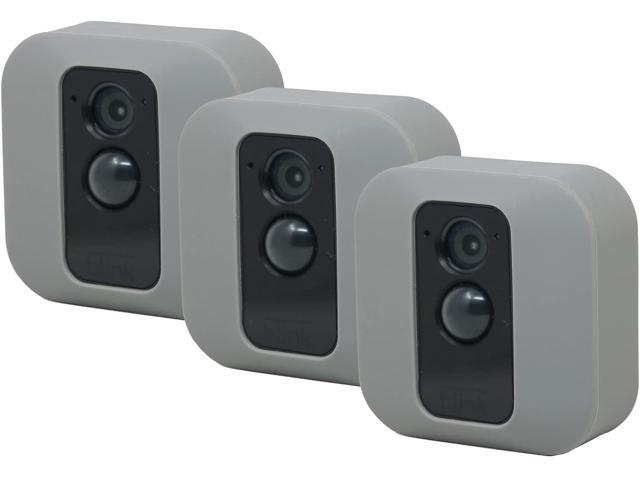 Silicone Skin Case Cover for Blink XT Outdoor Camera Offer UV Weather Protection & Disguise Blink XT Security Camera - 3 Pack (Dark Gray)