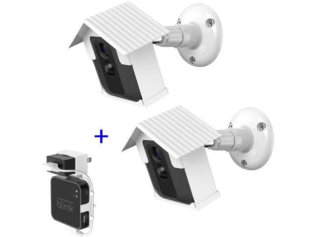 Wall Mount Bracket for Blink XT2 HOLACA Protective Weatherproof Housing Mount for Blink XT2/XT Outdoor Cameras Security System (2 Pack White)