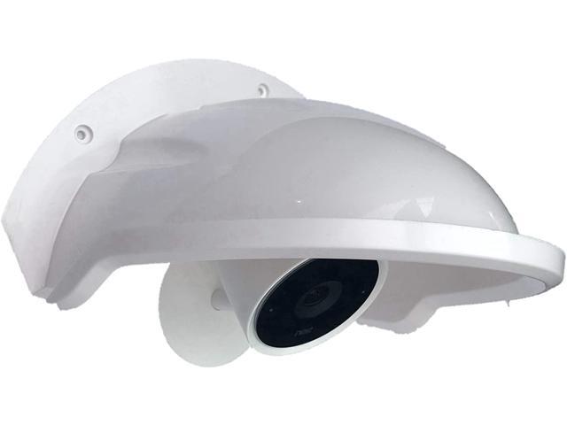 Universal Sun Rain Shade Camera Cover Shield for Nest/Ring/Arlo/Dome/Bullet Outdoor Camera - White (4)