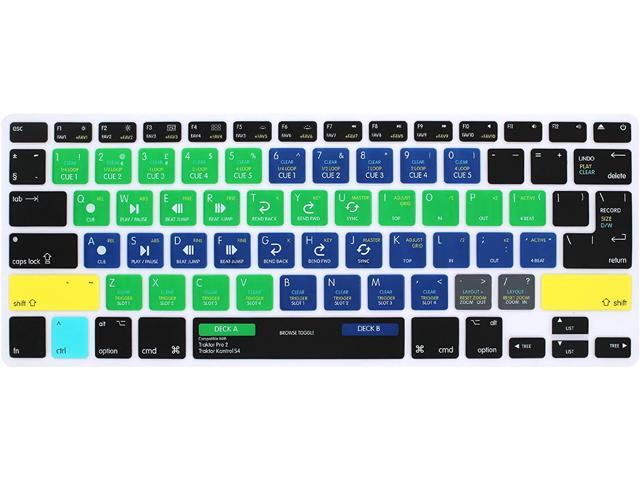 HRH Serato DJ Functional Shortcuts Hotkey Silicone Keyboard Cover Skin for MacBook Air 13MacBook Pro13/15/17 (with or w/Out Retina Display 2015