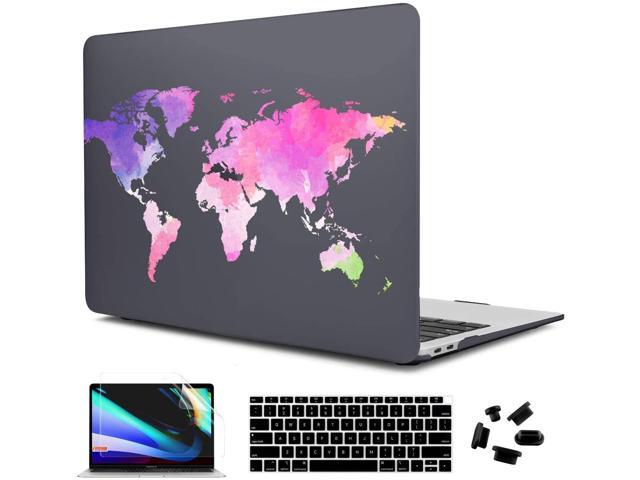 CiSoo New MacBook Air 13 inch Case 2020 2018 2019 Release Model A1932 A2179 with Touch ID Crystal Cherry Floral Case with Keyboard Cover Screen
