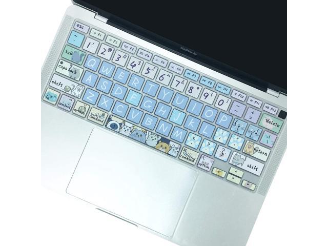 Silicone Keyboard Cover Protector for 2020 Apple MacBook Air 133 inch (Model: A2179 US Layout) with Touch ID Silicone Skin Protector with Patter