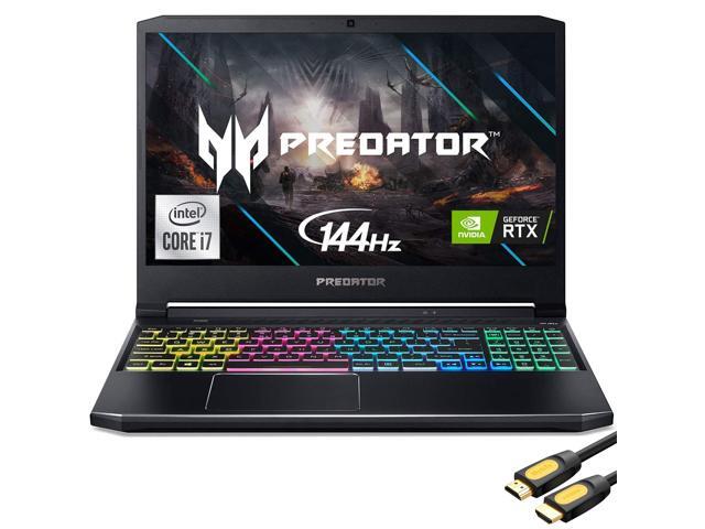 Acer Predator Helios 3060 Gaming Laptop 156' FHD 144Hz 3ms Intel Core i7-10750H GeForce RTX 3060 32GB RAM 512GB SSD USB-C RGB KB Wi-Fi 6 Killer