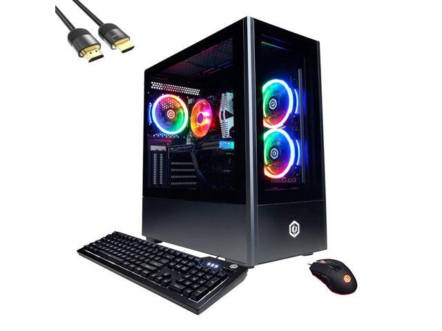 CyberPowerPC Gamer Xtreme Gaming Desktop Intel 8-Core i7-11700F GeForce RTX 3060 64GB RAM 2TB PCIe SSD+2TB HDD USB-C HDMI/DP RJ-45 Wi-Fi