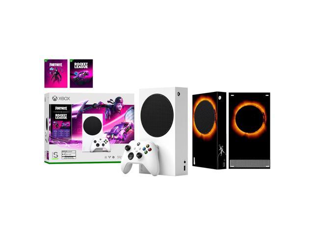 Microsoft Xbox Series S Fortnite & Rocket League Midnight Drive Pack Bundle  with Minecraft Full Game and Mytrix Controller Protective Case 