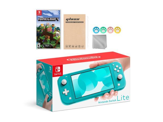 Nintendo Switch Lite with Minecraft retail Bundle in Turquoise