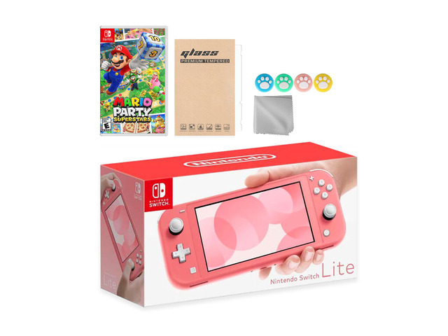 Nintendo Switch Lite ピンク + Mario Party NeweggBusiness - Nintendo Switch Lite Coral with Mario Party