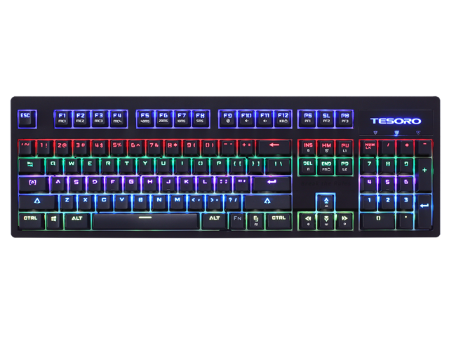 Tesoro Excalibur SE Spectrum Blue Optical Switch RGB LED Mechanical Splash Proof Gaming Keyboard TS-G7SFL-SE B (BL)