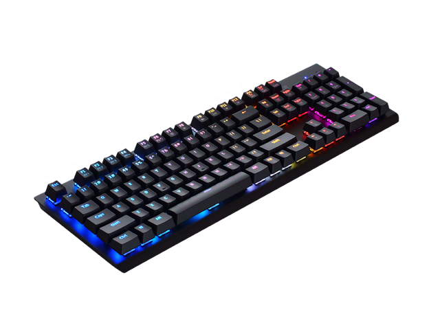 Tesoro Gram SE Spectrum G11UXL Blue Optical Switch Single Individual Per Key Full Color RGB LED Backlit Illuminated Mechanical Black Gaming Spill