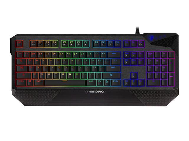 Tesoro Durandal Spectrum G1SFL Blue Cherry MX RGB Switch USB Hub Mic/Headphone Port LED Backlit Illuminated Gaming Mechanical Keyboard TS-G1SFL MX