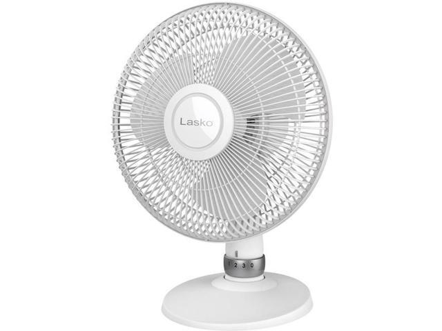 12" Oscillating Table Fan Wht