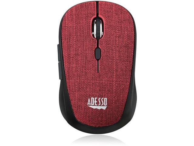 Adesso iMouse S80R Mini Wireless 5-Button Fabic Mouse Red
