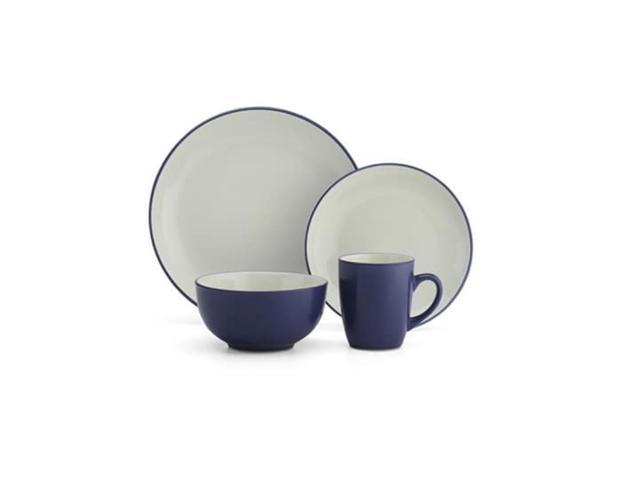 UPC 086279136664 product image for Cuisinart CDST-16PNB Stoneware 16-Piece Dinnerware Set Navy Blue | upcitemdb.com