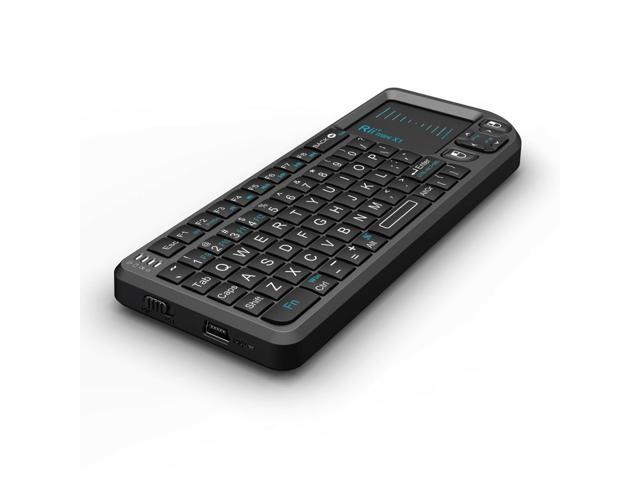 New Rii mini X1 Handheld 24G Wireless Keyboard Touchpad Mouse for PC Notebook Smart TV Black Keypad